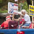 Ron Mendive and other local Republican politicians in the Coeur d'Alene Independence Day Parade  - Photo courtesy of 29k Productions