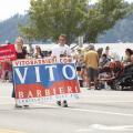 Vote for Vito Barbieri banner at Coeur d'Alene's 2014 Independence Day Parade - Photo courtesy of 29k Productions